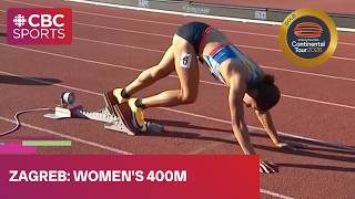 Meet record in women's 400m at Continental Tour stop in Zagreb | #athleticstrack