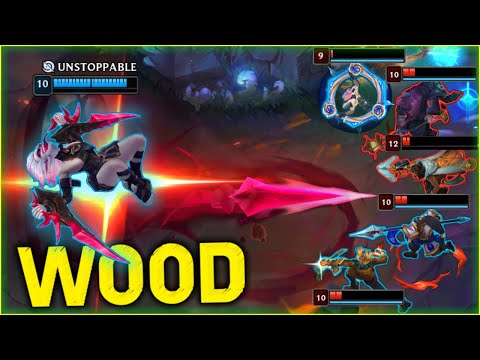 20 MINUTES WOOD OUTPLAYS LOL FUN Moments 2024 #227