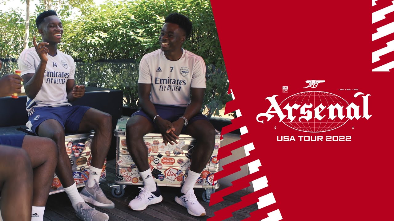 The Arsenal USA Tour Diary feat Frimpon | Saka & Nketiah, Odegaard's skills, & a 5-second game