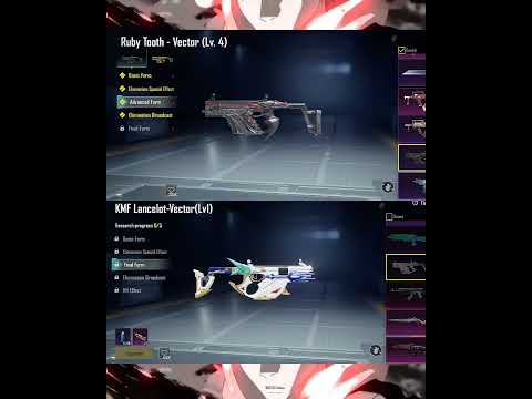 Ruby Tooth - Vector Vs Kmf Lancelot - Vector gun comparison #shorts #pubg #bgmi #viralvideo #fyp