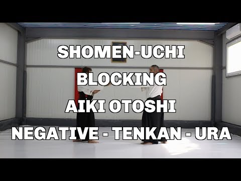Shomen-Uchi, Blocking, Aiki Otoshi, Negative - Tenkan - Ura / Aikido techniques