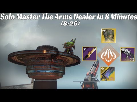 Solo Master The Arms Dealer In 8 Minutes (Solar 3.0 Hunter, 8:26, Destiny 2)