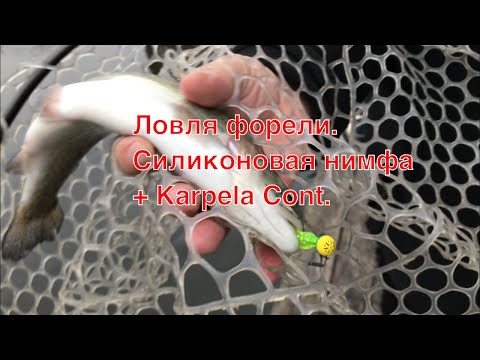 Ловля форели. Силиконовая нимфа + Karpela Cont.