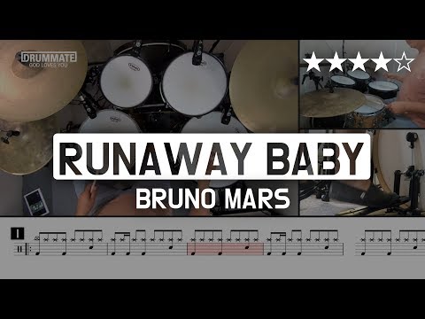 [Lv.16] Runaway Baby - Bruno Mars (★★★★☆) POP Drum Cover