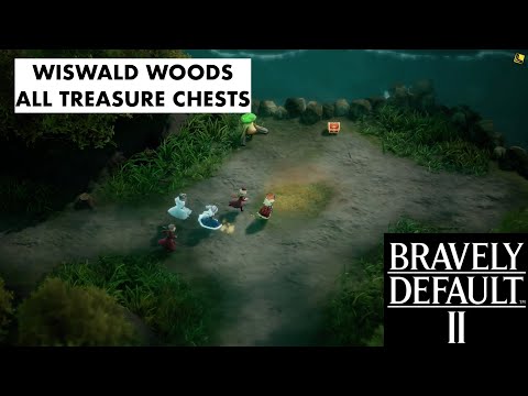 Bravely Default 2 - Wiswald Woods - All Treasure Chests