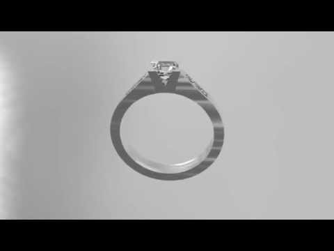 Solitaire Diamond Engagement Ring R209