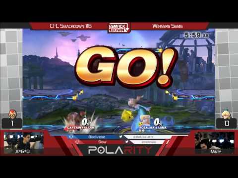 CFL Smackdown 116 WiiU - A*G*O (Falcon) vs Minty (Rosalina) - Winners Semis