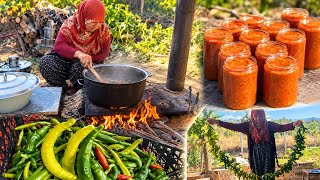 BİR GÜNE SIĞANLAR | BİBERLİ ŞİŞE MENEMEN | KIŞ HAZIRLIĞI HIZINI KORUYO