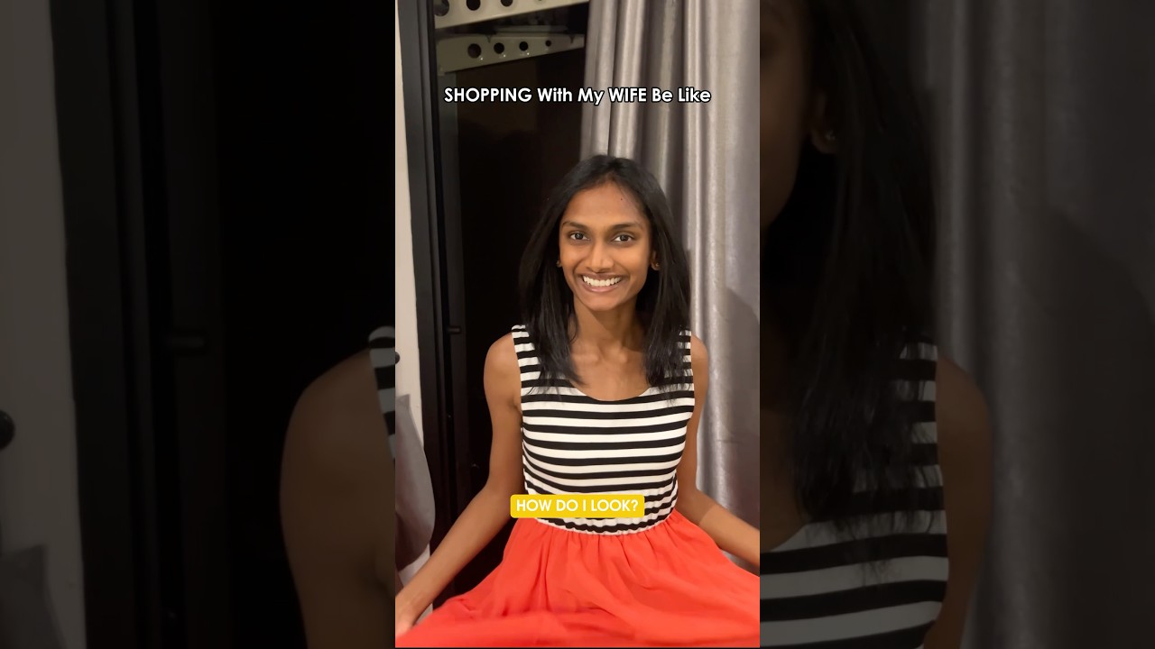 SHOPPING With My WIFE Be Like #taraandharu #relatable #shorts #couple #indian #japanese