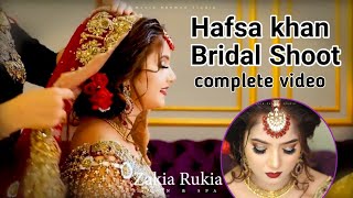 Hafsa khan Bridal Shoot complete official video  b