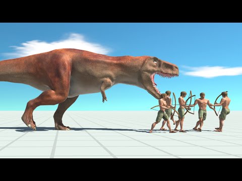 TREX vs 5x EVERY UNIT - Animal Revolt Battle Simulator