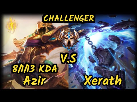 PNGS Baca (AZIR) vs XERATH - 8/1/13 KDA MID CHALLENGER GAMEPLAY - EUW