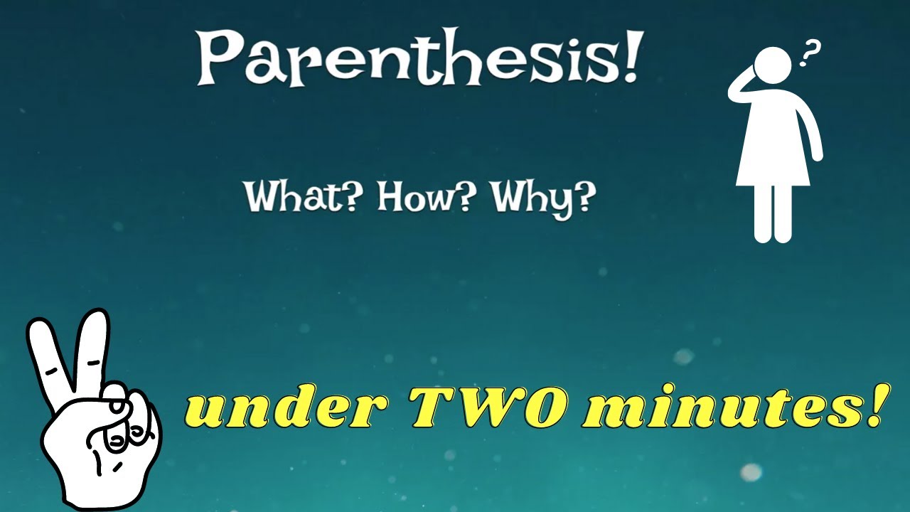 What is parenthesis and examples? Ask Archive