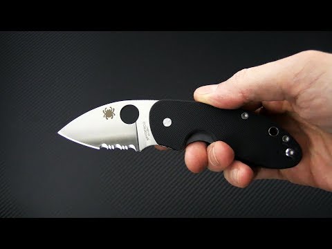 Spyderco Insistent G10 Partially Serrated Edge C246GPS Gentleman's Value Folding Knife For Sale