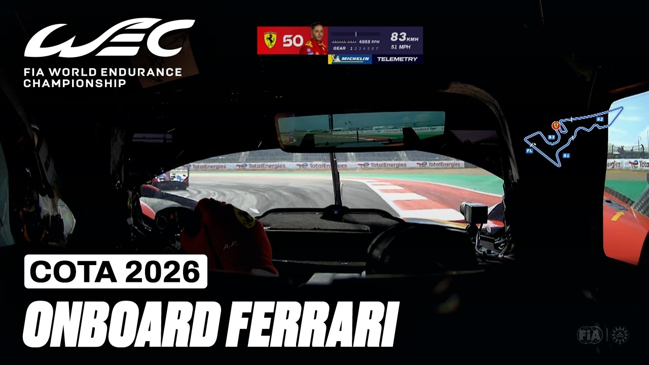 Onboard Lap Antonio Fuoco Ferrari Hypercar | 6 Hours of COTA 2026 | FIA WEC