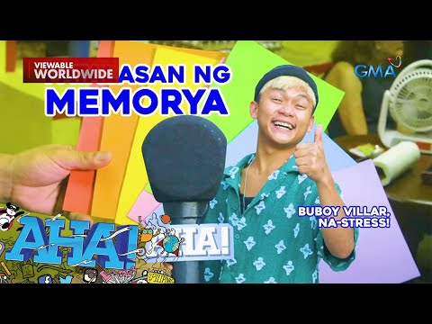 Buboy Villar, sinubukan ang photographic memory ng mga Ka-AHA! AHA!