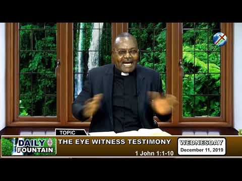 DAILY FOUNTAIN OF DECEMBER 11, 2019 - THE REV’D CANON BONNY OKEY OGARAKU