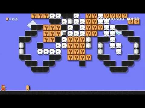 Super Mario Maker - Random Level - Excite Bike (Music Level) by jkh0208 - No Commentary 1AB