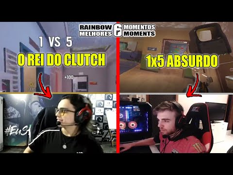 S3XYCAKE GANHANDO 1x5 INSANO, ALEM4O FAZENDO 5K CLUTCH, 4K DO TRV - MELHORES MOMENTOS LIVES R6