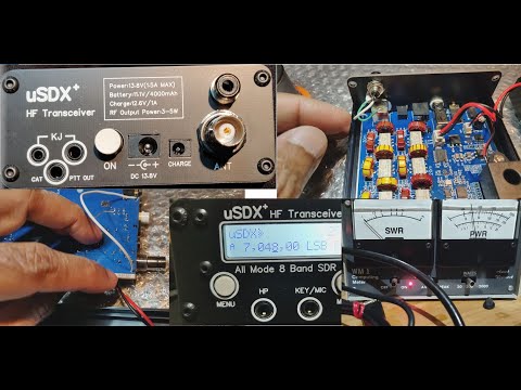 AMP/Linear control/keying mod on uSDX+ | 8 Band SDR | SSB/CW QRP All Mode HAM Transceiver | RCA Jack