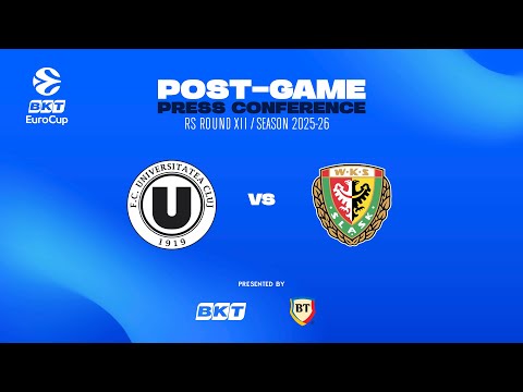 🎙️ Press conference: U-BT Cluj-Napoca v Śląsk Wrocław