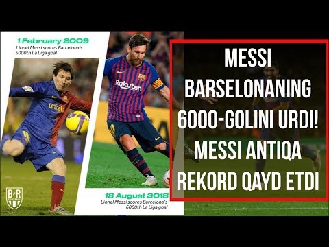 Messi Barsani 6000-golini urdi!Messida rekord.Ronaldu gol ura olmadi!Keyin ohiri gol urdi!Karikatura