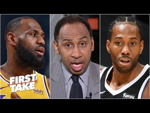 斯蒂芬-A.向卡哇伊施壓，希望他能擊敗勒布朗："我不能讓卡哇伊脫身"｜First Take。 (Stephen A. puts pressure on Kawhi to beat LeBron: 'I can't let Kawhi off the hook' | First Take)