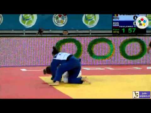 Judo 2013 World Championships Junior Ljubljana: Stefanescu (ROU) - Pavlenko (RUS) [-44kg] final
