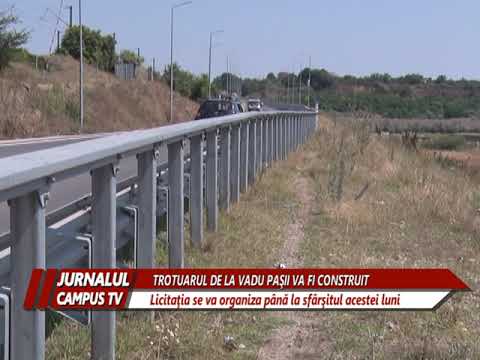 TROTUARUL DE LA VADU PAŞII VA FI CONSTRUIT