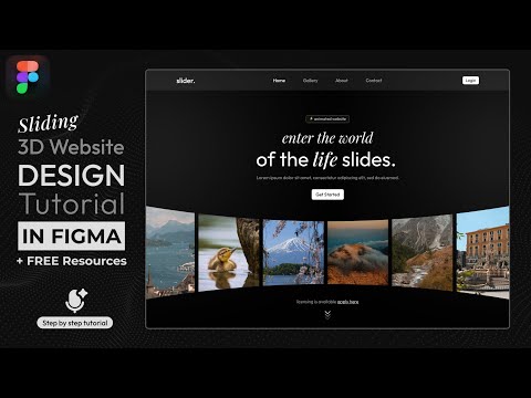 Animated 3D Website Design in Figma || FREE Resources