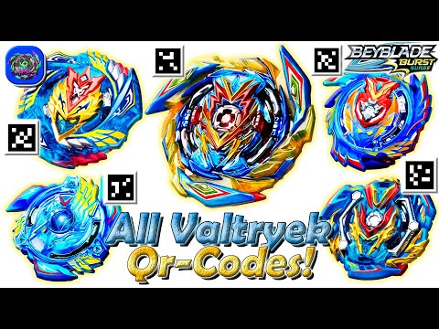 All VALTRYEK QR CODES!!! Beyblade Burst APP Bey Fights