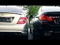 BMW M5 F10 vs Mercedes C63 AMG SOUND ...
