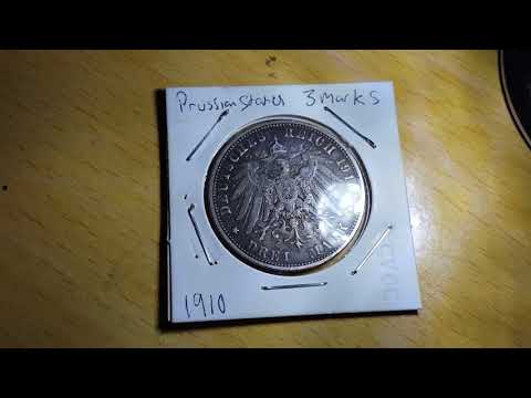 1910 Prussian 3 Marks