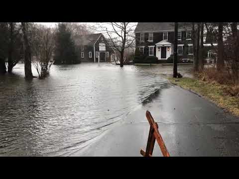 Flooded River St. in Sandwich