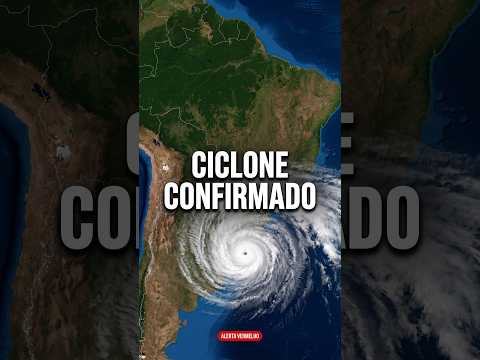 🌀 CONFIRMADO: ciclone se forma no Sul, alerta vermelho em Curitiba #ciclone #clima #brasil