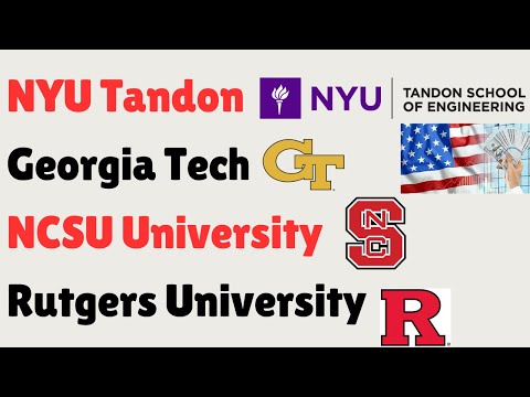 Georgia Tech vs NYU Tandon vs NCSU vs Rutgers | MS in Financial Engineering | USA
