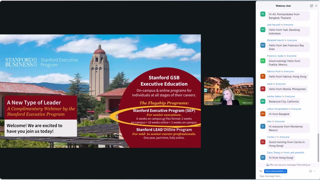 Stanford Executive Program (SEP) Webinar - A New Type of Leader