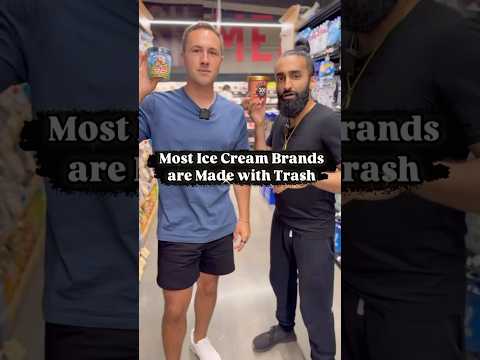 Most Ice Cream Brands are Made with Trash with @healthwithhunter #icecream #dessert #desserts