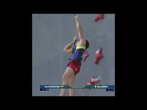Reza Alipour - The fastest vertical man in the world speed climbing