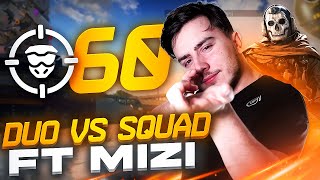 DUO vs SQUAD ft. MiziTW *60KILLS*🔥