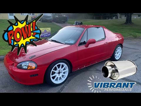 Honda Del Sol Vibrant Resonator Magnaflow Exhaust Install