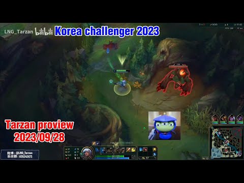 Tarzan proview 2023/09/28 taliyah kayn leesin Korea challenger | LNG Tarzan第一视角