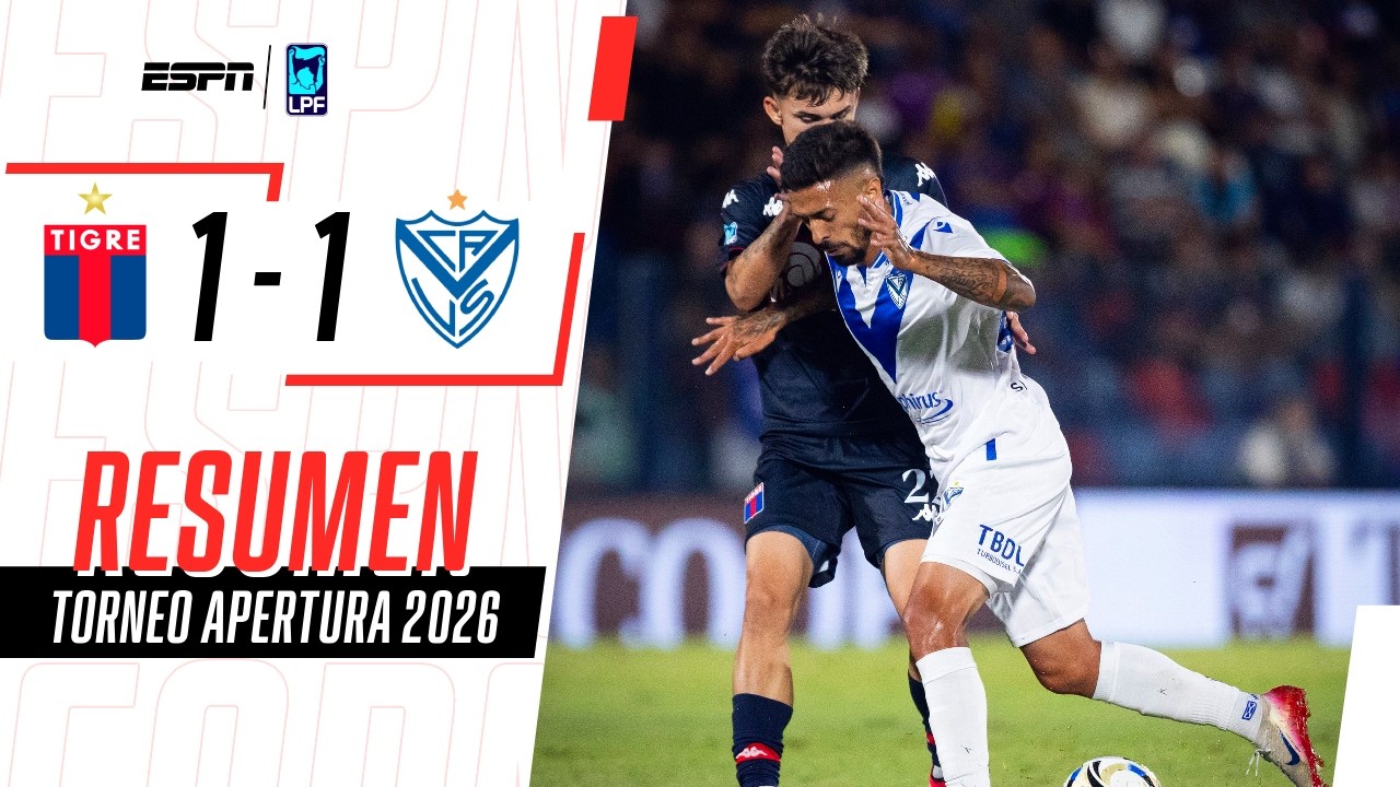 EL MATADOR Y EL FORTÍN IGUALARON EN UN PARTIDAZO EN VICTORIA | Tigre 1-1 Vélez | RESUMEN