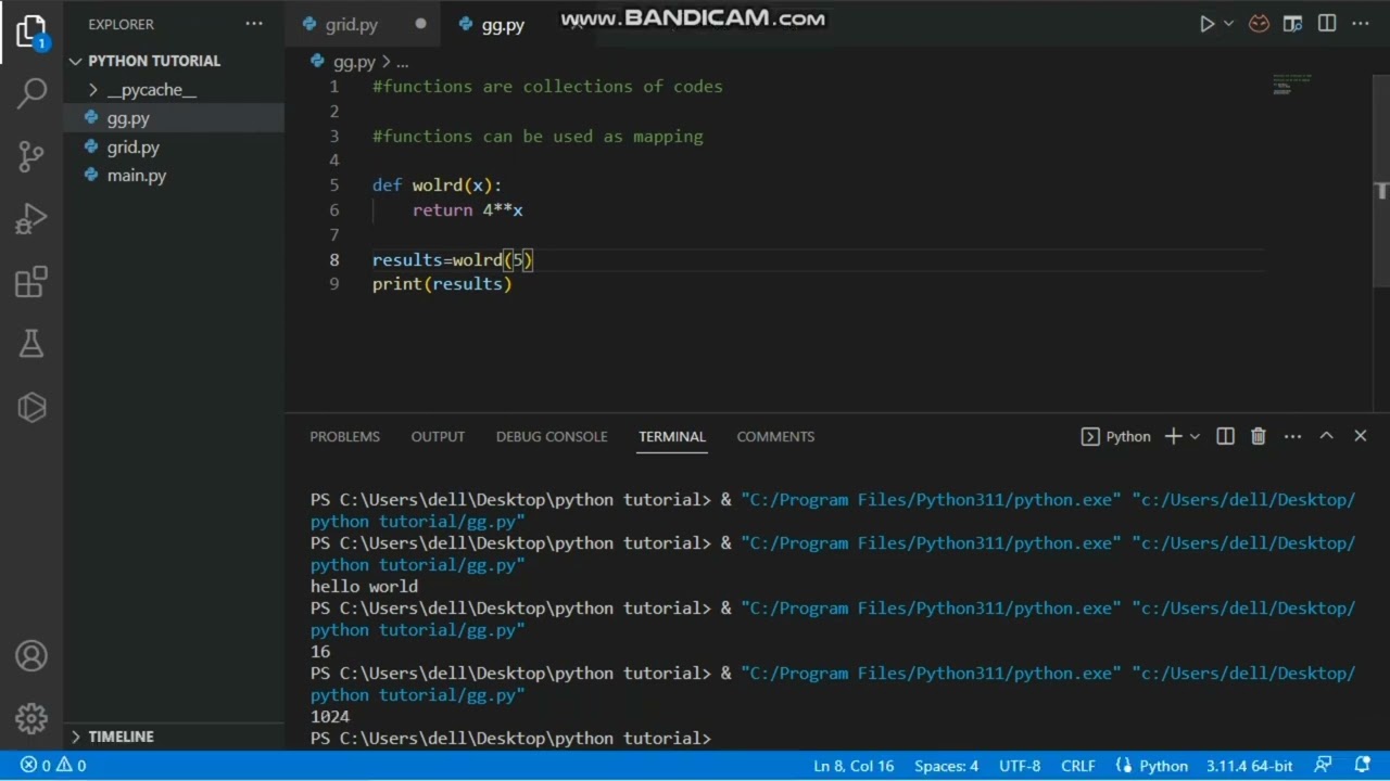 Functions in python(create a bmi calculator)