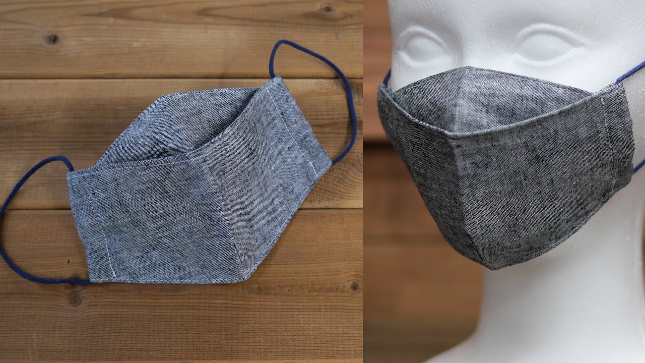 大臣マスクの応用！シンプルな立体マスクの簡単な作り方/DIY Mask making/3DMask/Cómo hacer una máscara/如何製作口罩/마스크를 만드는 방법