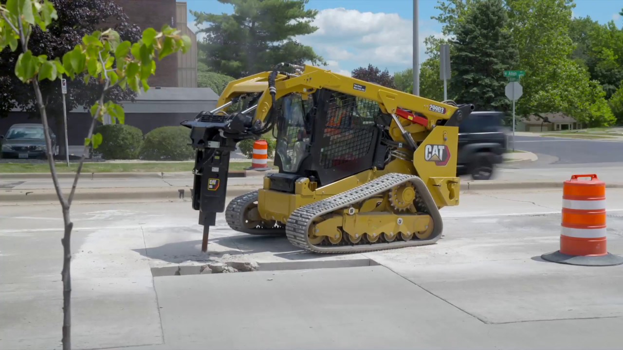 Palas de cadenas compactas y cargadoras compactas Cat® de la serie D3 | En acción