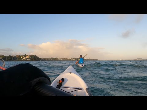 Kayak trip St Heliers to Mission Bay - Fenn surfskis (Bluefin S and Fennix Swordfish S)