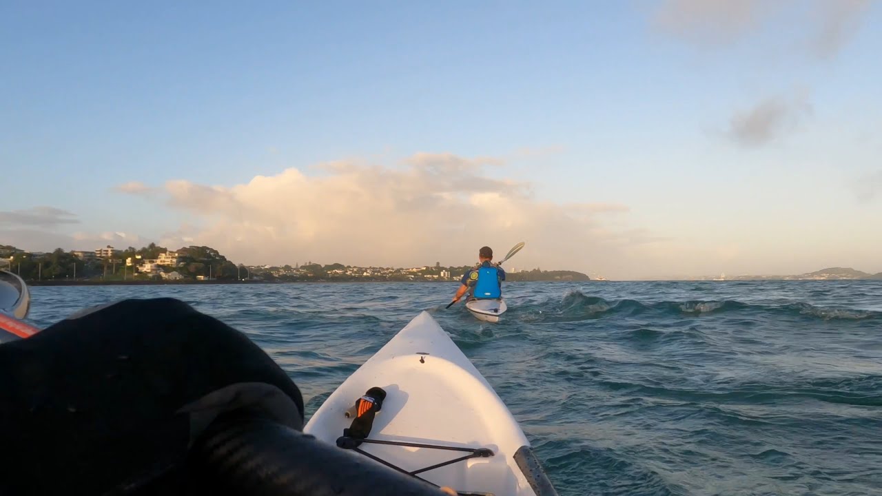 Kayak trip St Heliers to Mission Bay - Fenn surfskis (Bluefin S and Fennix Swordfish S)