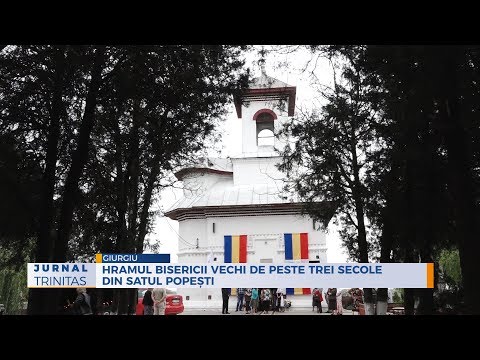 Hramul bisericii vechi de peste trei secole din satul Popești