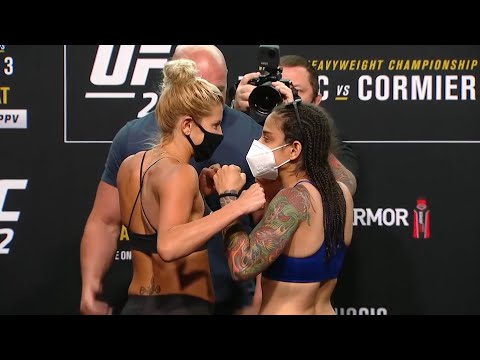 Ashley Yoder vs. Livinha Souza - Weigh-in Face-Off - (UFC 252: Miocic vs. Cormier 3) - /r/WMMA